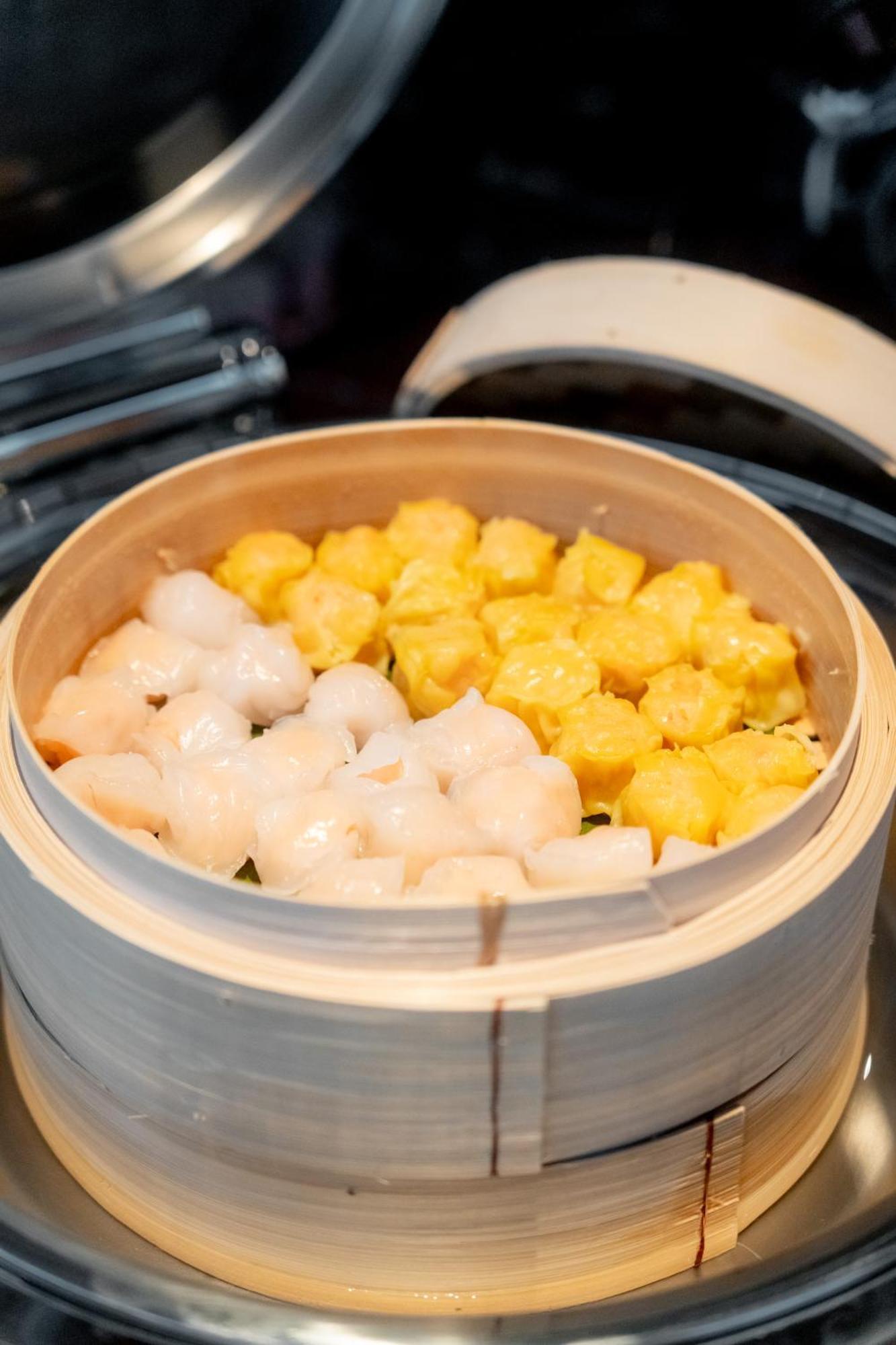 Ascott Embassy Sathorn Bangkok Hotel Kültér fotó Steamed scallops with egg and corn